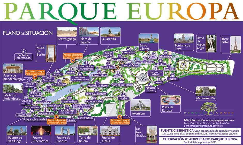 Visitar el Parque Europa: monumentos e información sobre el parque