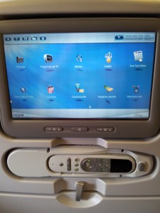 Pantalla avión