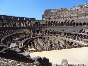 Coliseo romano, en Roma
