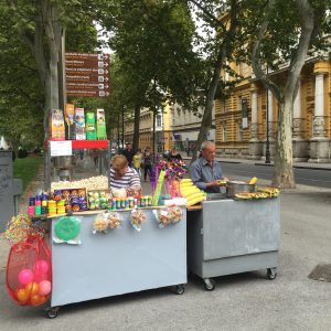 Puesto callejero en Zagreb