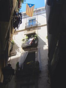 Edificio del barrio de Gótico de Barcelona