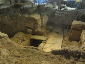 Ruinas en la Basílica de Santa Eulalia de Mérida