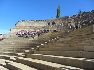 Gradas del Teatro Romano de Mérida