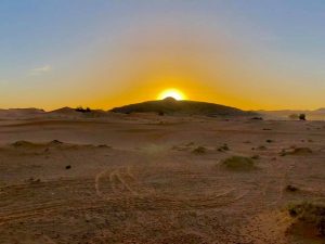 Amanecer en el desierto de Erg Chebbi